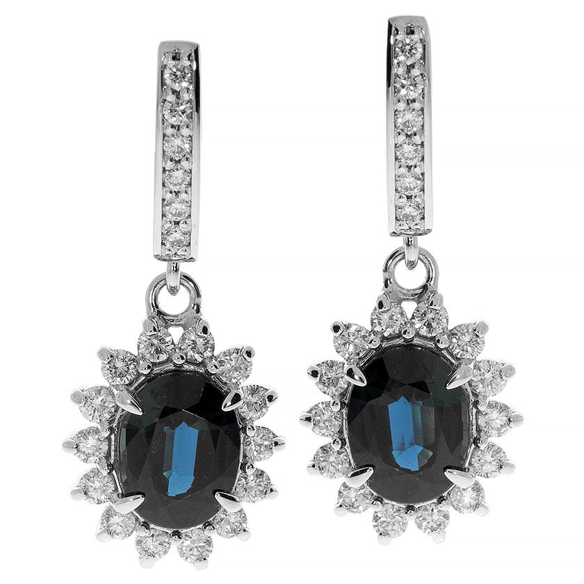 (Eesti) Sapphires & Diamonds Earrings